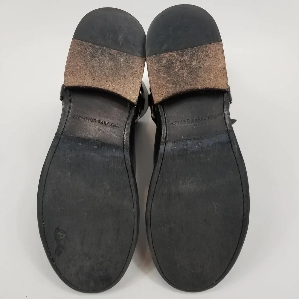 Frye Black Leather Harness Boots - Picture 9 of 12